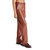 Mercer Faux Leather Pant In Cognac