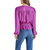 Pyper Ruffle Hem Blouse In Purple