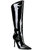 Sarina Knee High Boot - Black Patent