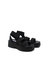 Sashes Platform Sandal - Black