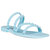 Skyler-J Studded Jelly Slide Sandals - Baby Blue