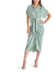 Tori Dress In Misty Jade - Misty Jade