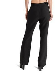 Waverly Mid Rise Kick-Flare Sequin Side Panel Pants In Black