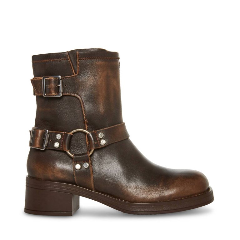 Women'S Brixton Bootie - Brown Distressed