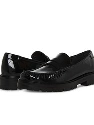 Women's Madelyn Patent Penny Loafers In Black