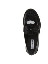 Women's Madelyn Patent Penny Loafers In Black