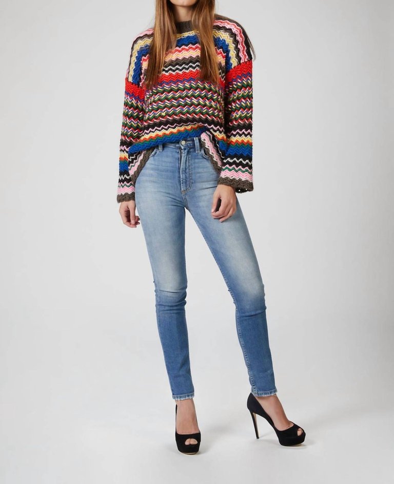 Rebeka Sweater In Multicolor - Multicolor