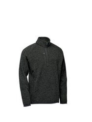 Mens Avalanche Quarter Zip Pullover - Black Heather