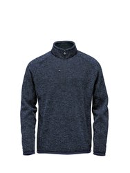 Mens Avalanche Quarter Zip Pullover - Navy Heather - Navy Heather