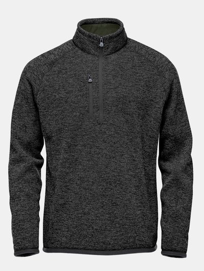 Stormtech Mens Avalante Heather Quarter Zip Fleece Top - Black product