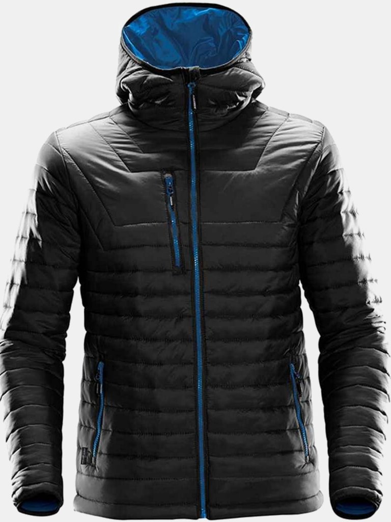 Mens Gravity Thermal Padded Jacket (Black/Marine Blue) - Black/Marine Blue