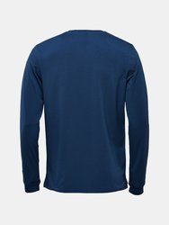 Mens Montebello Long-Sleeved T-Shirt - Indigo