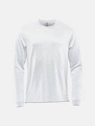 Mens Montebello Long-Sleeved T-Shirt - White - White