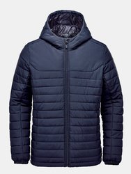 Mens Nautilus Quilted Hooded Jacket - Navy - Navy