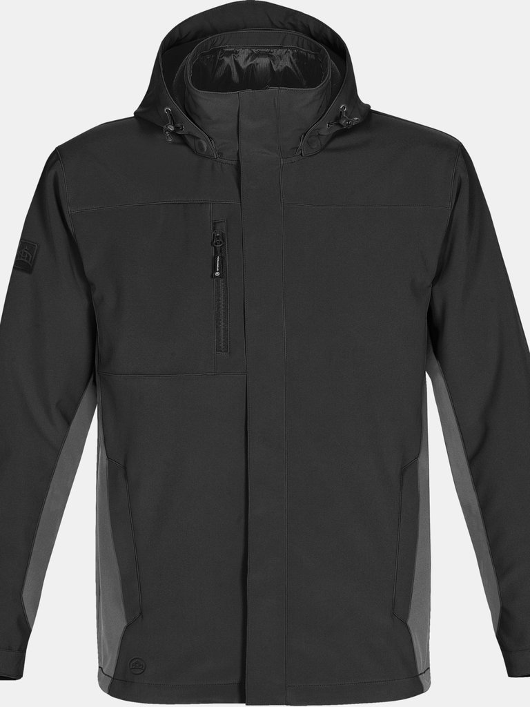 Stormtech Mens Atmosphere 3-in-1 Performance Jacket (Waterproof & Breathable) (Black/ Granite) - Black/ Granite