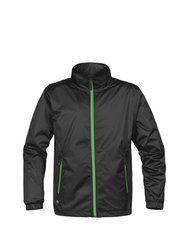 Stormtech Mens Axis Lightweight Shell Jacket - Black/Lime Green