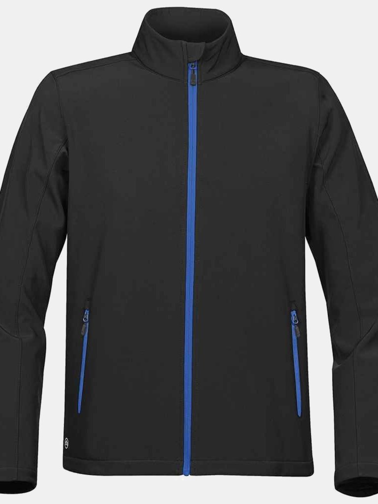 Stormtech Mens Orbiter Soft Shell Jacket (Black/Azure) - Black/Azure