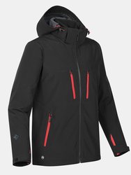Stormtech Mens Patrol Technical Softshell Jacket (Black/ Red)
