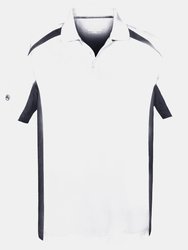 Stormtech Mens Two Tone Short Sleeve Lightweight Polo Shirt (White/Navy) - White/Navy