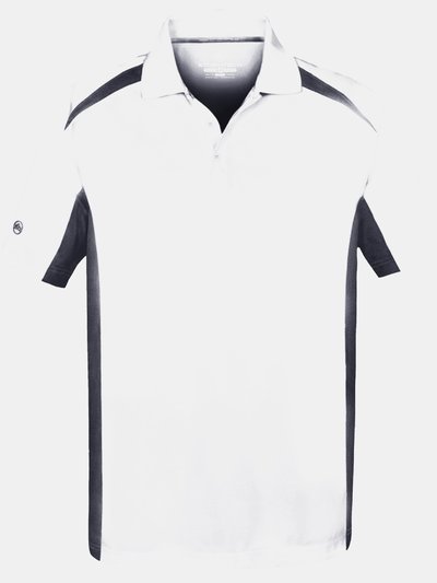 Stormtech Stormtech Mens Two Tone Short Sleeve Lightweight Polo Shirt (White/Navy) product