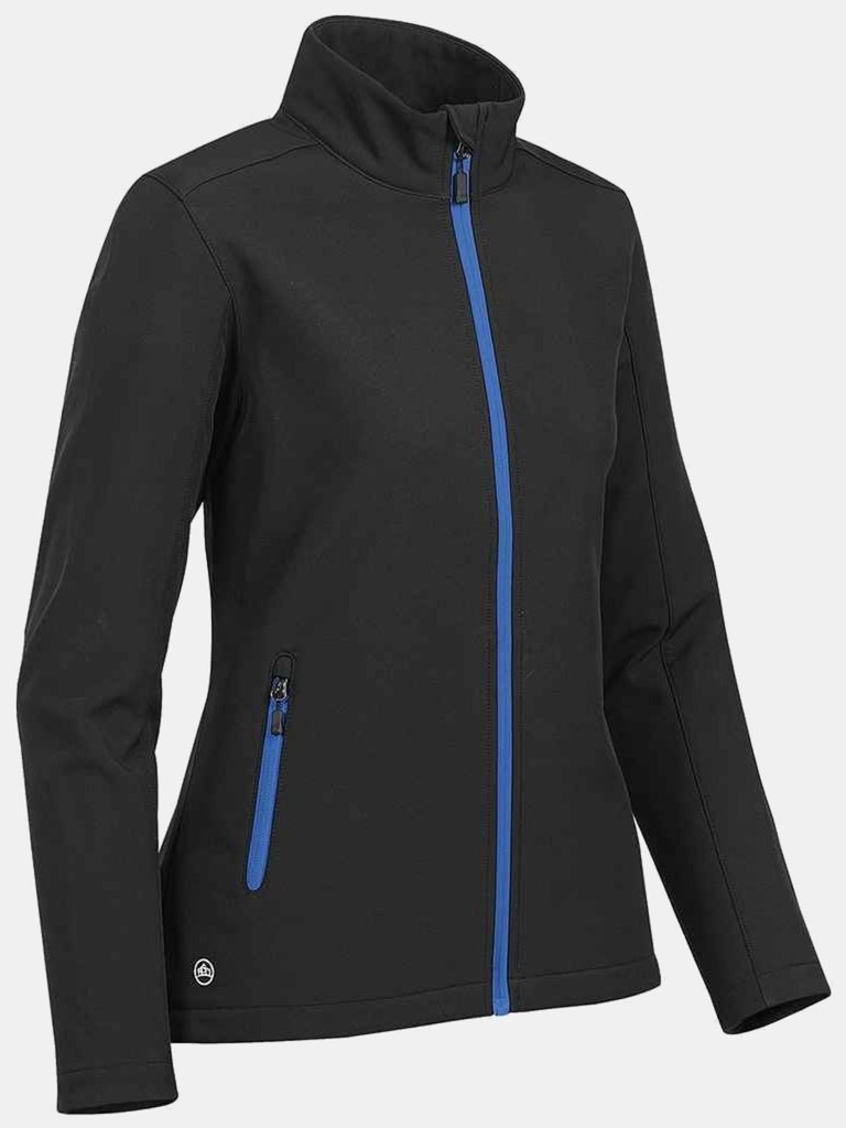Stormtech Womens/Ladies Orbiter Soft Shell Jacket (Black/Azure)