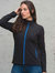 Stormtech Womens/Ladies Orbiter Soft Shell Jacket (Black/Azure)