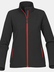 Stormtech Womens/Ladies Orbiter Soft Shell Jacket (Black/Bright Red) - Black/Bright Red