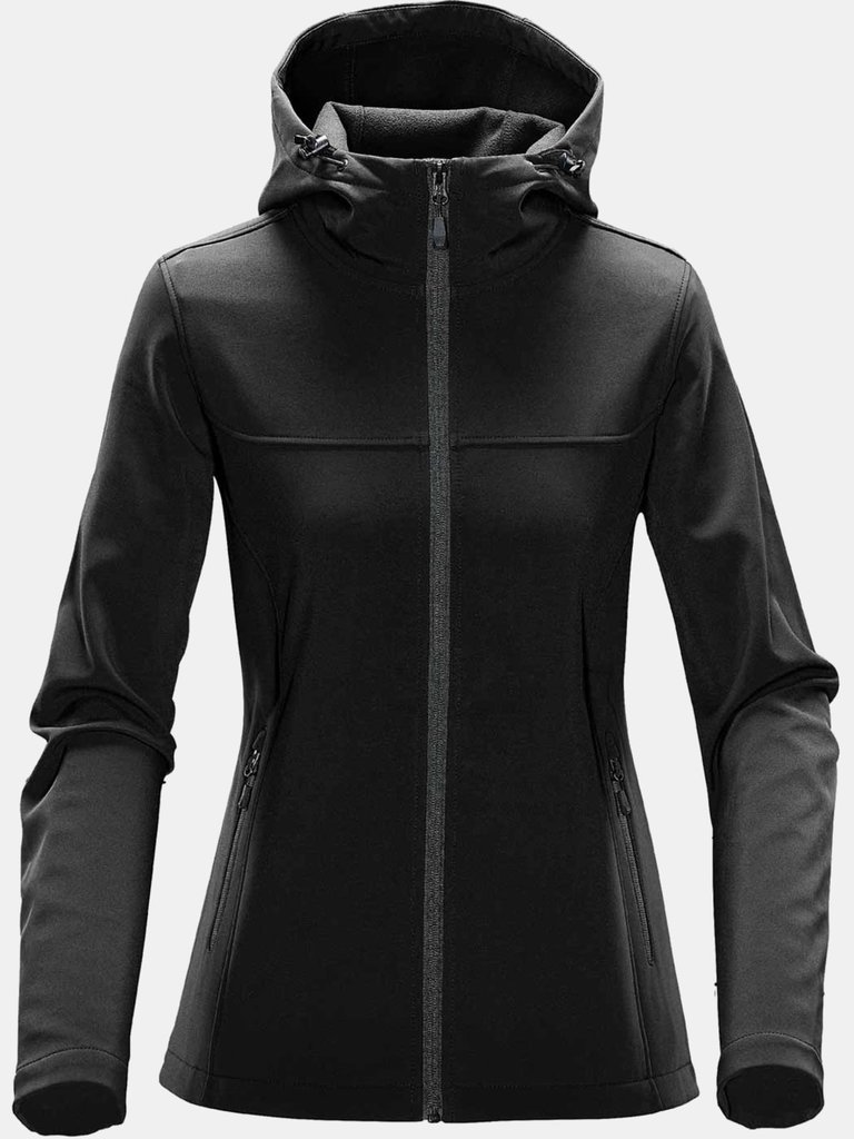 Stormtech Womens/Ladies Orbiter Soft Shell Jacket (Black/Dolphin) - Black/Dolphin