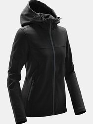 Stormtech Womens/Ladies Orbiter Soft Shell Jacket (Black/Dolphin)