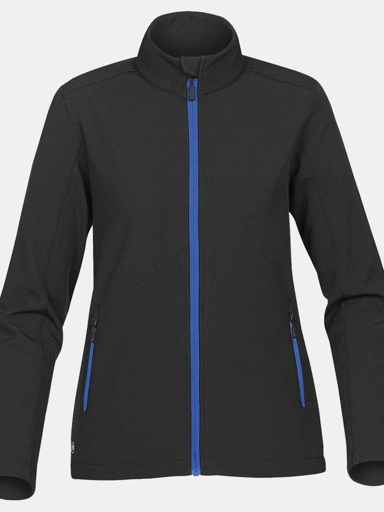 Stormtech Womens/Ladies Orbiter Softshell Jacket (Black/ Azure Blue) - Black/ Azure Blue