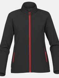 Stormtech Womens/Ladies Orbiter Softshell Jacket (Black/Bright Red) - Black/Bright Red