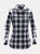 Stormtech Womens/Ladies Snap Front Long Sleeve Shirt - Titanium Plaid