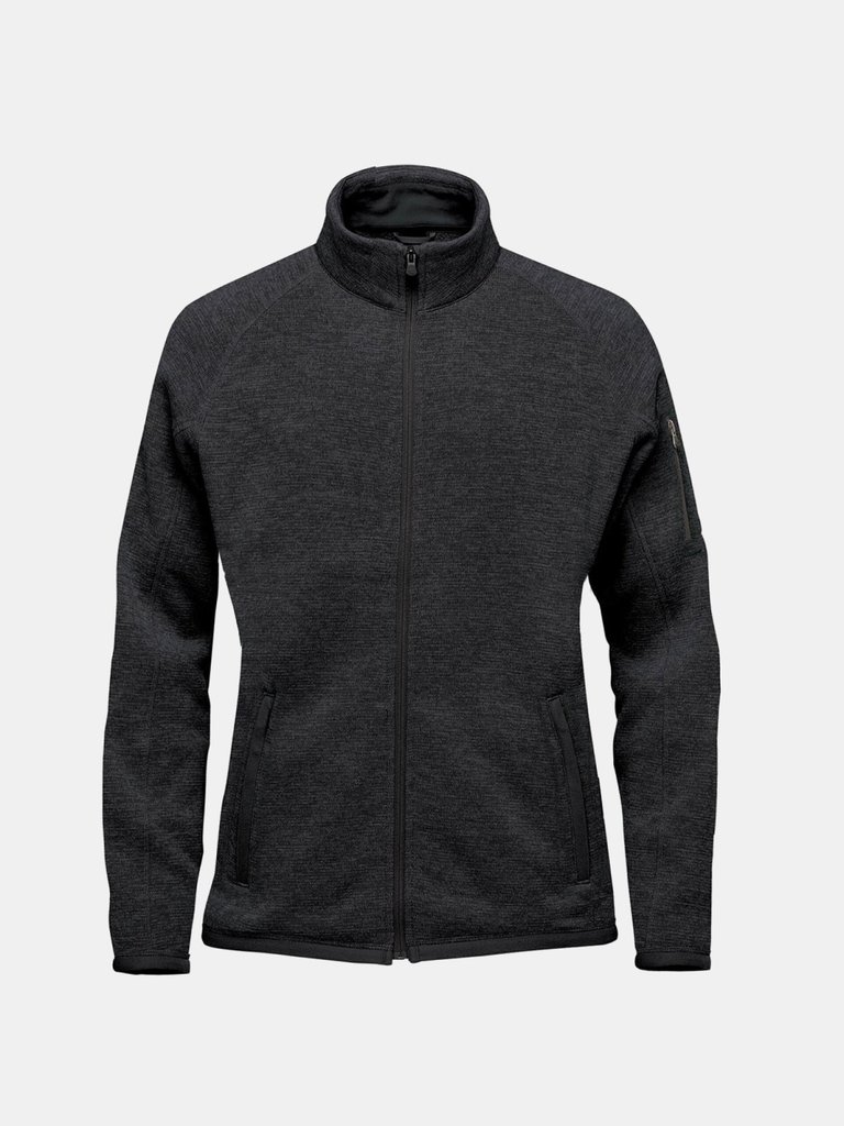 Womens/Ladies Avalanche Pure Earth Full Zip Fleece Jacket - Black Heather - Black Heather