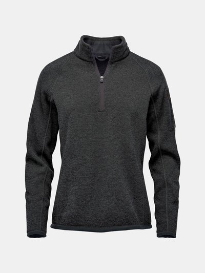 Stormtech Womens/Ladies Avalanche Pure Earth Quarter Zip Pullover - Black Heather product