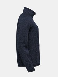 Womens/Ladies Avalante Heather Full Zip Fleece Jacket - Navy