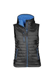 Womens/Ladies Gravity Body Warmer - Black/Marine Blue - Black/Marine Blue