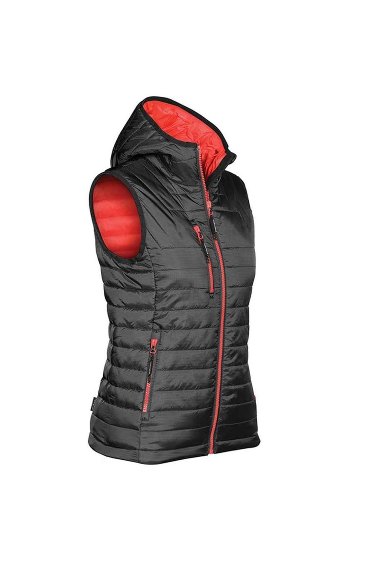 Womens/Ladies Gravity Body Warmer - Black/True Red