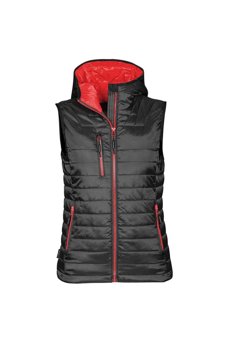 Womens/Ladies Gravity Body Warmer - Black/True Red - Black/True Red