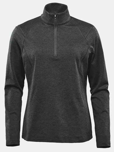 Stormtech Womens/Ladies Treeline Performance Quarter Zip Pullover - Black Heather product