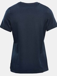 Womens/Ladies Tundra Short-Sleeved T-Shirt - Navy