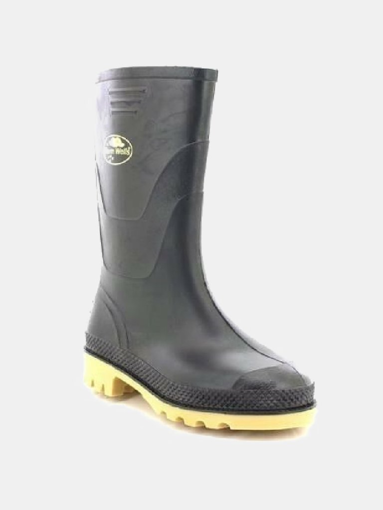 StormWells Childrens/Kids Junior Wellingtons (Black) (4 US) - Black