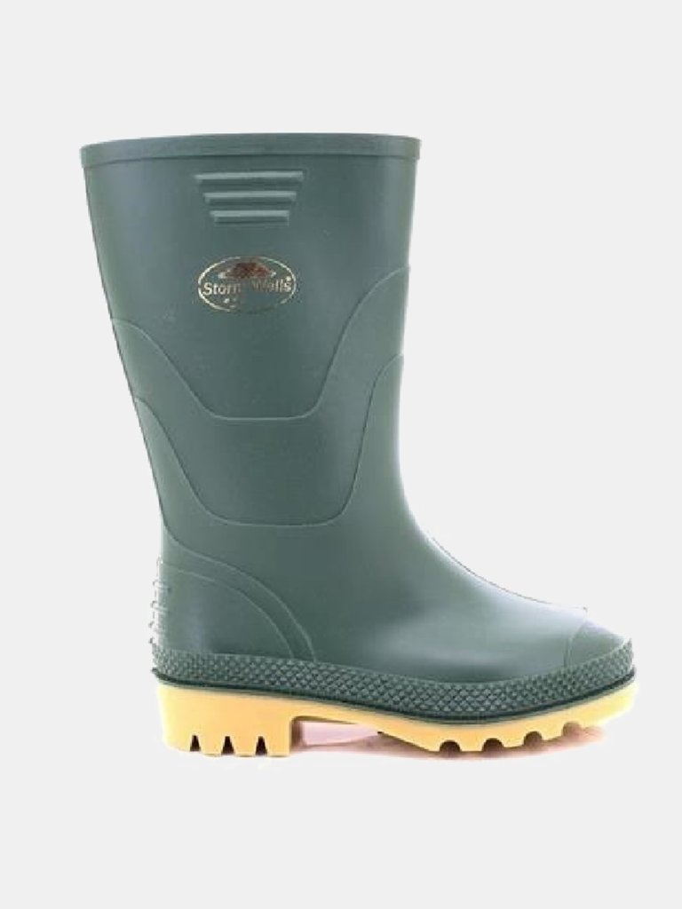 StormWells Childrens/Kids Junior Wellingtons (Green) (13 US)