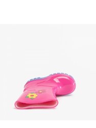 StormWells Girls Fantasy Unicorn Wellington Boots (Pink) (5 Toddler)