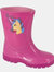 StormWells Girls Fantasy Unicorn Wellington Boots (Pink) (5 Toddler) - Pink