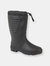 Unisex Tie Top Polar Boots (All Black) - All Black