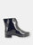 Womens/Ladies Ankle Wellington Dog Walking Boots (Navy Blue)