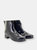 Womens/Ladies Ankle Wellington Dog Walking Boots (Navy Blue)