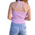 Just Because Knit Halter Top In Lavender