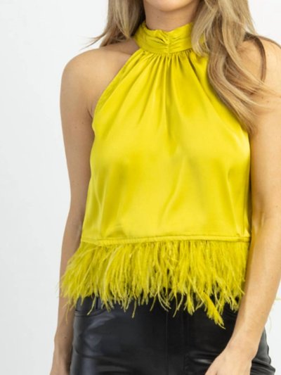 Strut & Bolt Night Moves Chartreuse Feather Top product