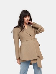 Wool Blend Asymmetric Jacket